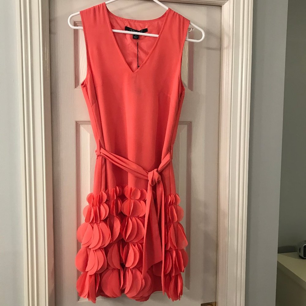 Party Dress by Insight, Size 2 Coral Tie Waist NWT